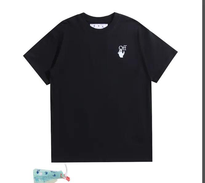 OFF-WHITE New Graffiti Crayon 🖍 Gradient arrow print pattern short sleeved shirt