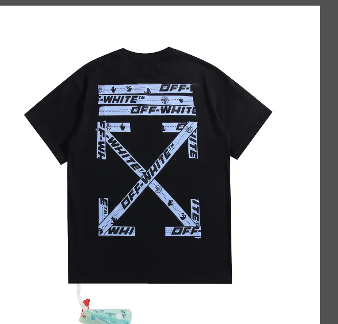 OFF-WHITE New Seal Speed Belt Arrow Printed Pattern Short Sleeve