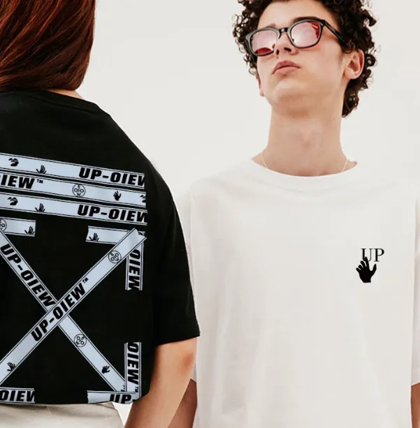 OFF-WHITE New Seal Speed Belt Arrow Printed Pattern Short Sleeve