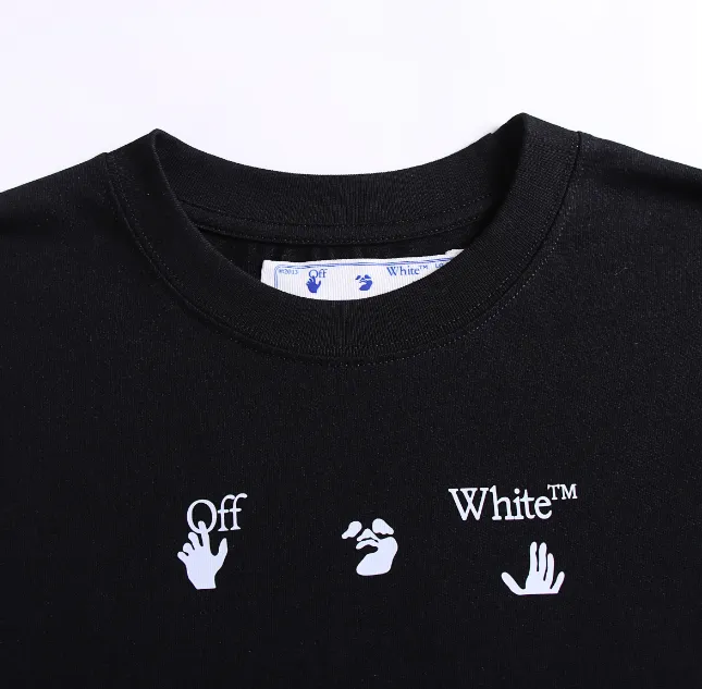 OFF-WHITE New Lava Gradient Arrow Printed Pattern Short Sleeve