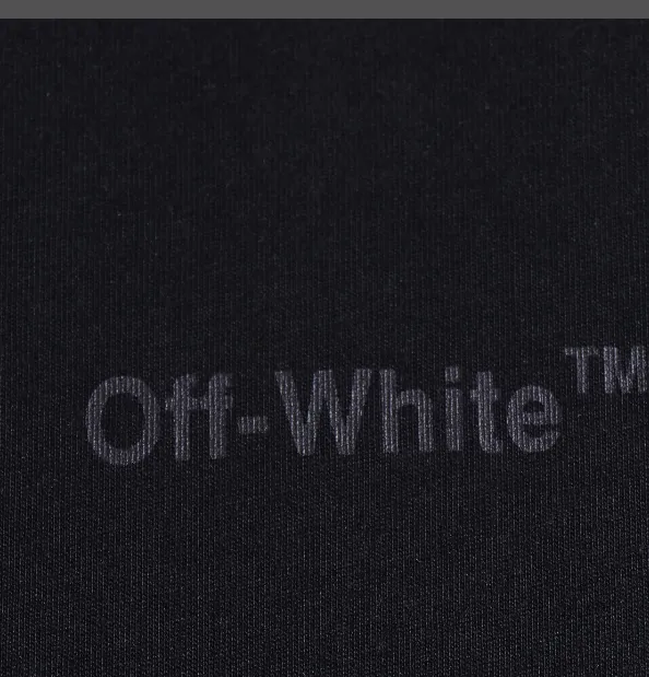 OFF-WHITE New OW Black Zebra Printed Short Sleeve