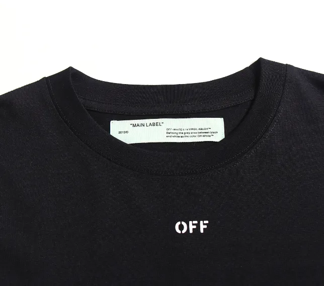 OFF-WHITE new hollow painted arrow print pattern short sleeved shirt