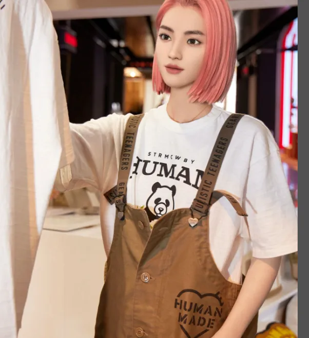 HUBAN MADE China City Pop Up Beijing Xi'an Panda Printed Limited Edition Bamboo Cotton Cylinder Short Sleeve T-shirt