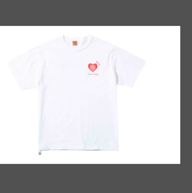 HUMAN MADE GDC VALENTINE'S DAY T-SHIRT Love Logo Printed Valentine's Day Limited Edition Bamboo Cotton Cylinder Short Sleeve T-shirt