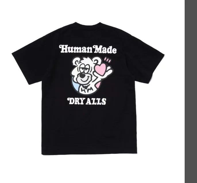 HUMAN MADE x GRIL'S DON'S T GRY GDC limited edition teddy bear letter printed pure cotton cylindrical short sleeved t-shirt