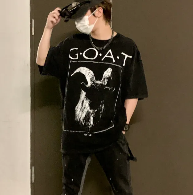 FEAR OF GOD Vintage Dark Elk Washed T-shirt Washed Black