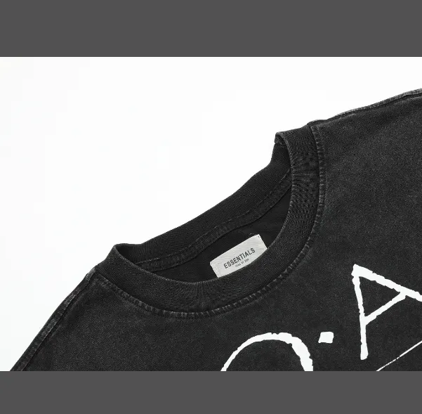 FEAR OF GOD Vintage Dark Elk Washed T-shirt Washed Black