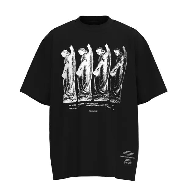 FEAR OF GOD Vintage Statue, Washed T-shirt, Washed Black