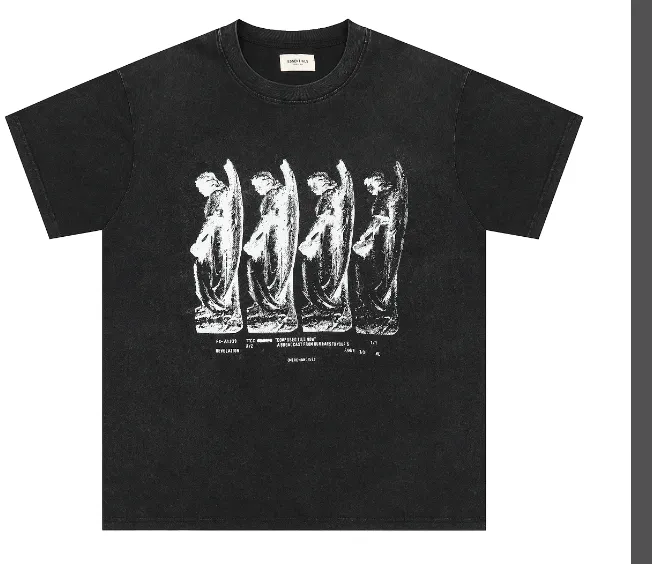 FEAR OF GOD Vintage Statue, Washed T-shirt, Washed Black