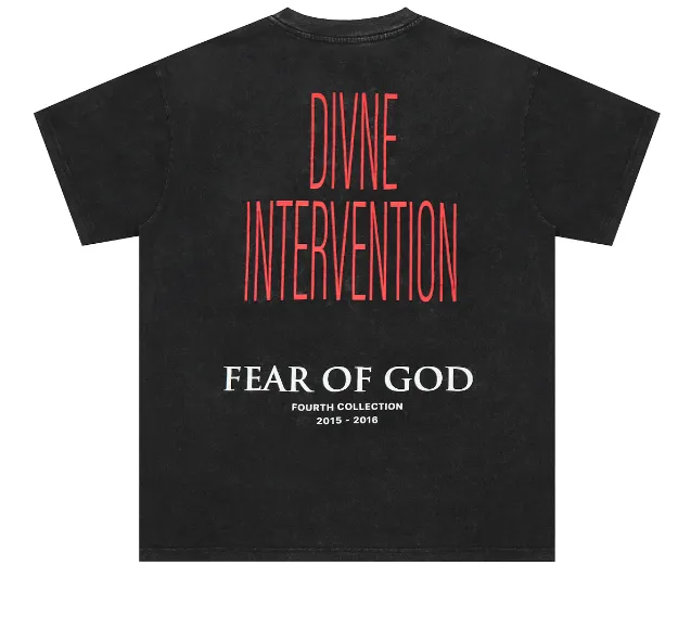 FEAR OF GOD Vintage Statue, Washed T-shirt, Washed Black