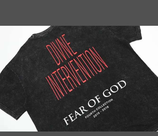 FEAR OF GOD Vintage Statue, Washed T-shirt, Washed Black