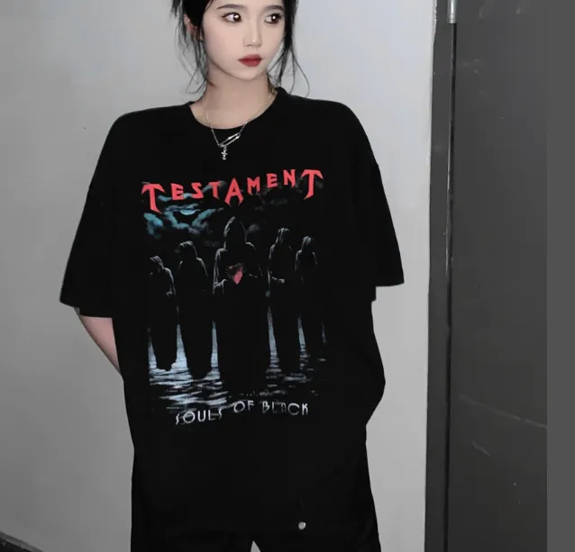 FEAR OF GOD Vintage Night Messenger Washed T-shirt Washed Black