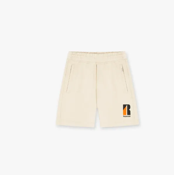 Representative Summer Color blocked Logo Letter Drawstring High Street Shorts Black Grey Brown Apricot S-XL Size