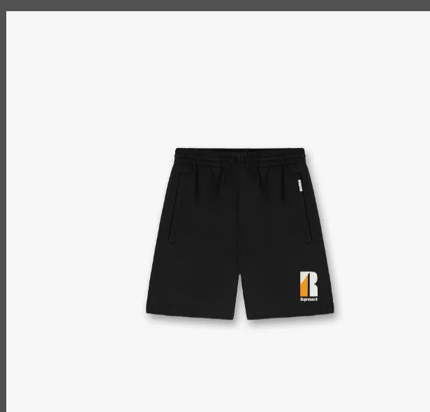 Representative Summer Color blocked Logo Letter Drawstring High Street Shorts Black Grey Brown Apricot S-XL Size