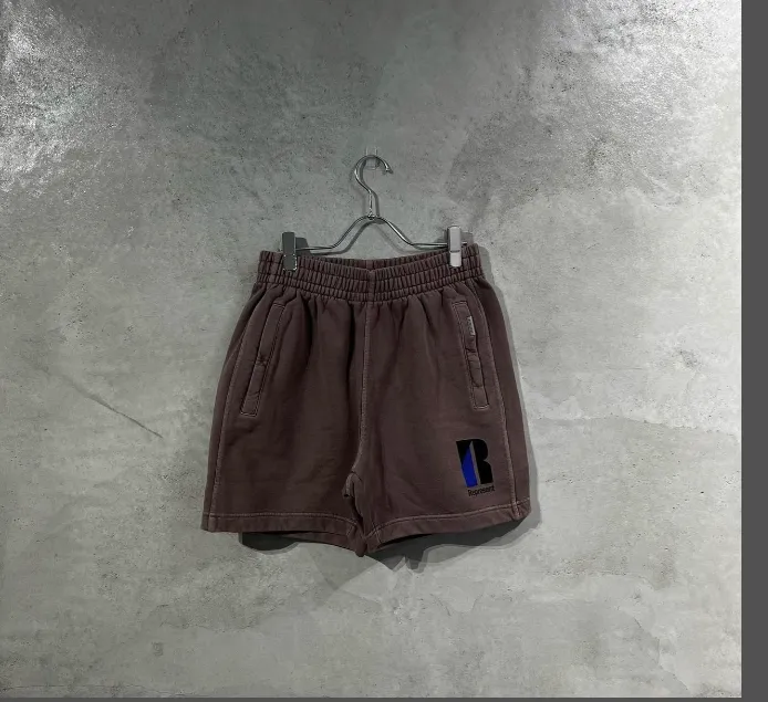 Representative Summer Color blocked Logo Letter Drawstring High Street Shorts Black Grey Brown Apricot S-XL Size