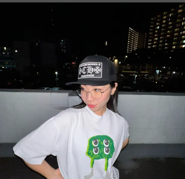 ￥109 CPFM.  McDonald's collaborates on a four eyed monster logo foam printed short sleeved t-shirt