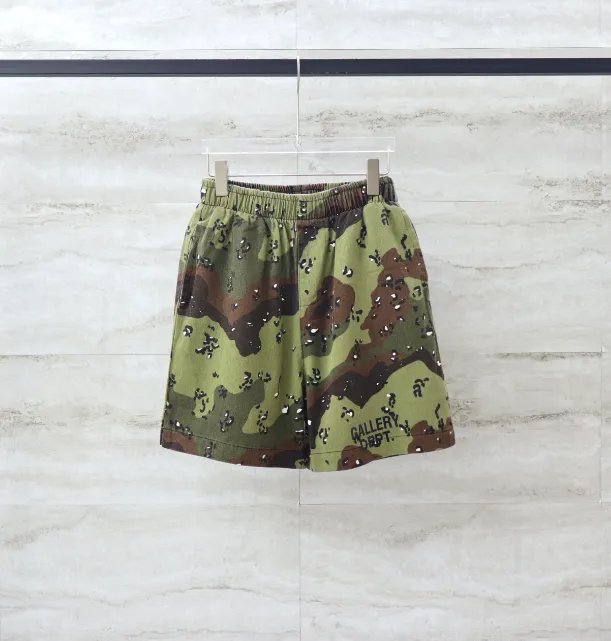 GALLERY DEPT Camouflage Outdated Washcloth Drawstring Shorts Set