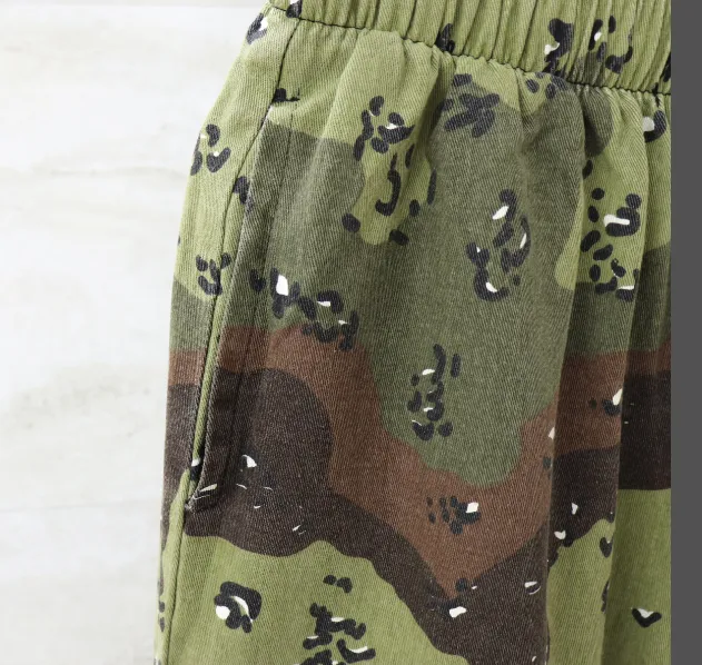 GALLERY DEPT Camouflage Outdated Washcloth Drawstring Shorts Set