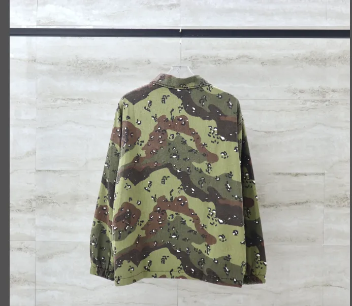 GALLERY DEPT Camouflage Used Washcloth Zipper Jacket