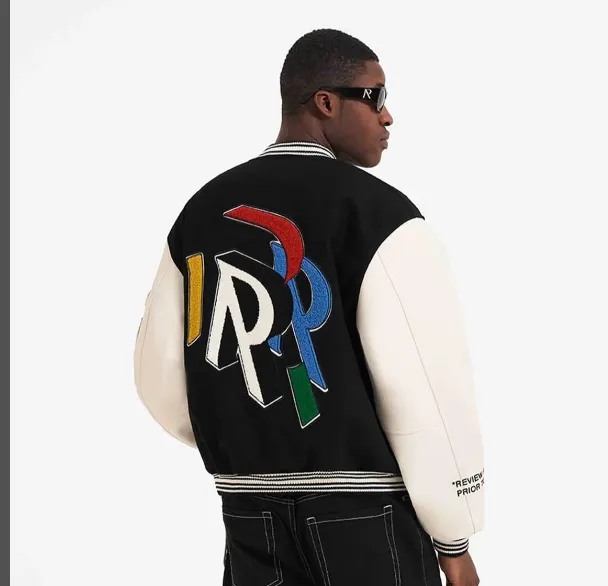 REPRESENT INTERNATIONAL VARSITY JACKET Large R Embroidered Woolen Baseball Jacket Coat