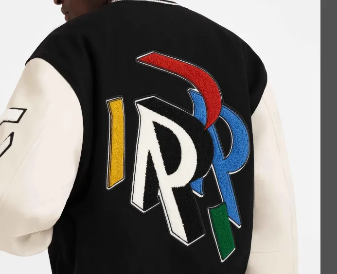 REPRESENT INTERNATIONAL VARSITY JACKET Large R Embroidered Woolen Baseball Jacket Coat