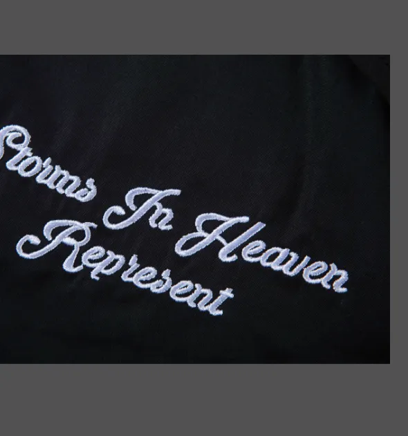 REPRESENT STORMS IN HEAVEN SHIRT Angel English Embroidered Printed Cuban Collar Shirt