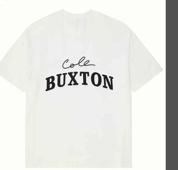 Cole Buxton minimalist letter logo slogan sticker embroidered short sleeved T-shirt black white coffee blue S-XL size