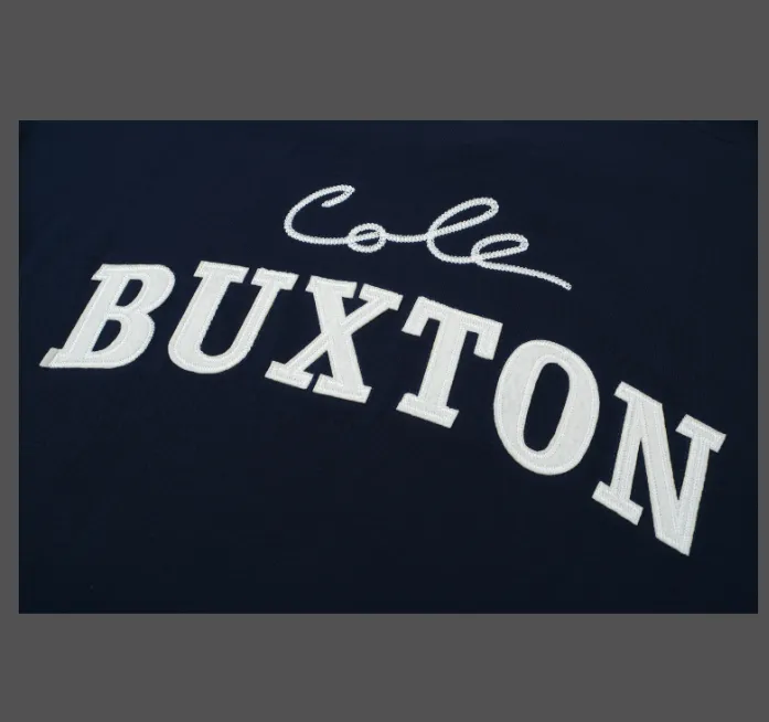 Cole Buxton minimalist letter logo slogan sticker embroidered short sleeved T-shirt black white coffee blue S-XL size