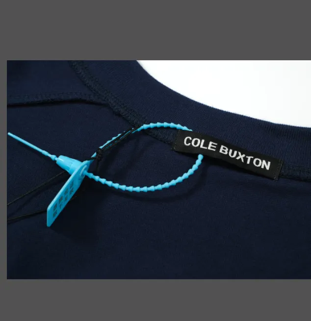 Cole Buxton minimalist letter logo slogan sticker embroidered short sleeved T-shirt black white coffee blue S-XL size