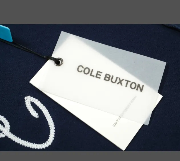 Cole Buxton minimalist letter logo slogan sticker embroidered short sleeved T-shirt black white coffee blue S-XL size