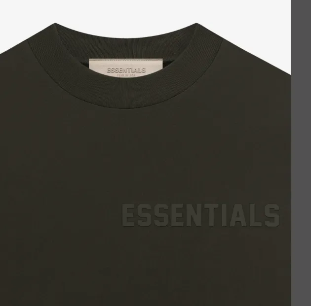 FEAR OF GOD ESSENTIALS FOG LOGO Letter Short sleeved T-shirt Plum Purple Mist Haze Blue Brown Black Elephant White Lemon Yellow Beach Yellow S-XL