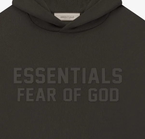 FEAR OF GOD ESSENTIALS FOG LOGO Alphabet Hoodie Plum Purple Mist Haze Blue Brown Black Elephant White Lemon Yellow Beach Yellow S-XL