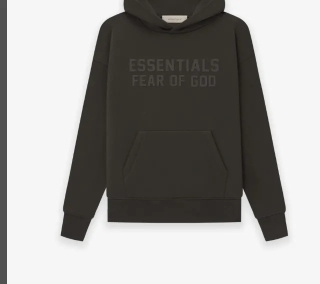 FEAR OF GOD ESSENTIALS FOG LOGO Alphabet Hoodie Plum Purple Mist Haze Blue Brown Black Elephant White Lemon Yellow Beach Yellow S-XL