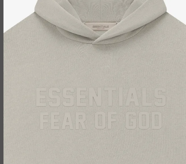 FEAR OF GOD ESSENTIALS FOG LOGO Alphabet Hoodie Plum Purple Mist Haze Blue Brown Black Elephant White Lemon Yellow Beach Yellow S-XL