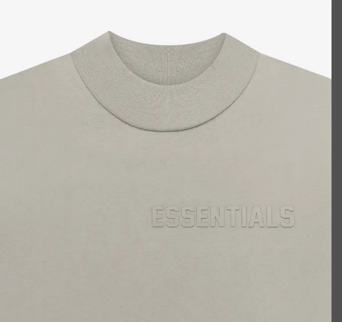 FEAR OF GOD ESSENTIALS FOG LOGO Letter Long Sleeve T-shirt Plum Purple Mist Haze Blue Brown Black Elephant White Lemon Yellow Beach Yellow S-XL