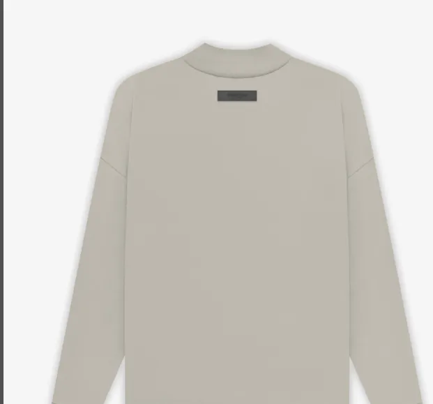 FEAR OF GOD ESSENTIALS FOG LOGO Letter Long Sleeve T-shirt Plum Purple Mist Haze Blue Brown Black Elephant White Lemon Yellow Beach Yellow S-XL