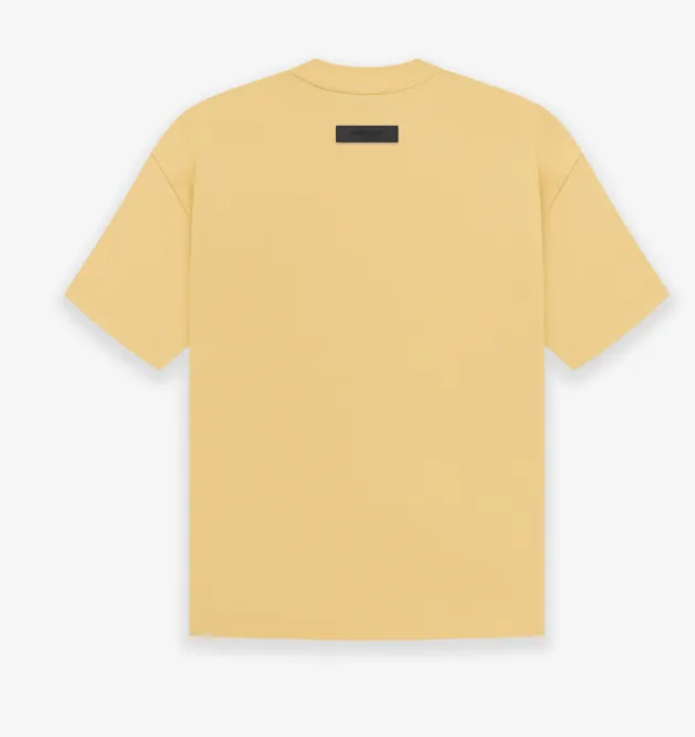 FEAR OF GOD ESSENTIALS FOG LOGO Letter Short sleeved T-shirt Plum Purple Mist Haze Blue Brown Black Elephant White Lemon Yellow Beach Yellow S-XL