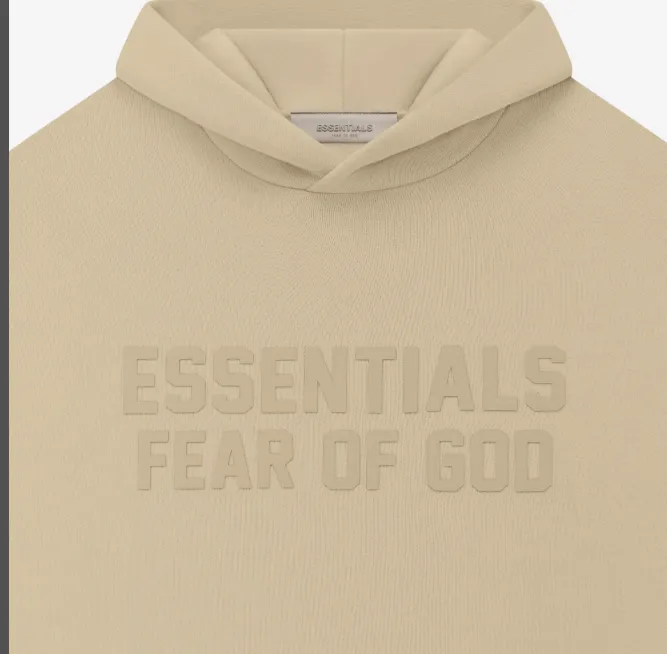 FEAR OF GOD ESSENTIALS FOG LOGO Alphabet Hoodie Plum Purple Mist Haze Blue Brown Black Elephant White Lemon Yellow Beach Yellow S-XL