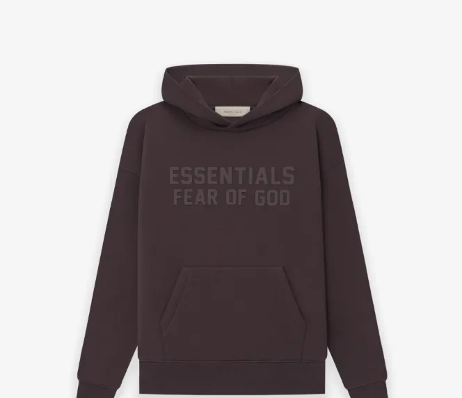 FEAR OF GOD ESSENTIALS FOG LOGO Alphabet Hoodie Plum Purple Mist Haze Blue Brown Black Elephant White Lemon Yellow Beach Yellow S-XL