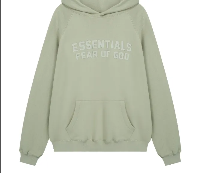 FEAR OF GOD ESSENTIALS FOG LOGO Alphabet Hoodie Plum Purple Mist Haze Blue Brown Black Elephant White Lemon Yellow Beach Yellow S-XL