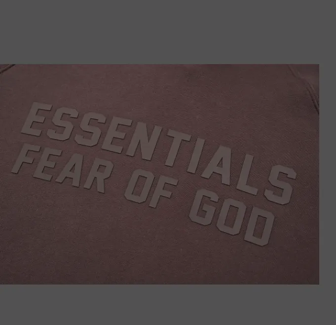 FEAR OF GOD ESSENTIALS FOG LOGO Alphabet Hoodie Plum Purple Mist Haze Blue Brown Black Elephant White Lemon Yellow Beach Yellow S-XL