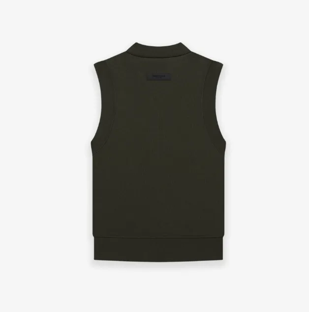 FEAR OF GOD ESSENTIALS FOG LOGO Letter V-neck vest Plum Purple Mist Haze Blue Brown Black Elephant White Lemon Yellow Beach Yellow S-XL