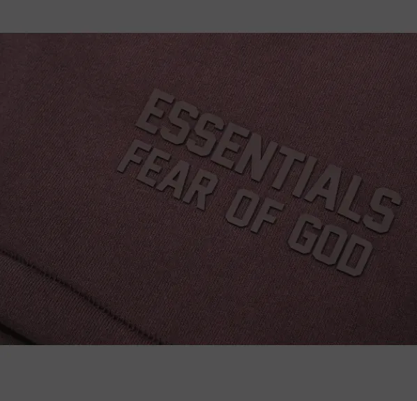 FEAR OF GOD ESSENTIALS FOG LOGO Letter Shorts Plum Purple Mist Haze Blue Brown Black Elephant White Lemon Yellow Beach Yellow S-XL