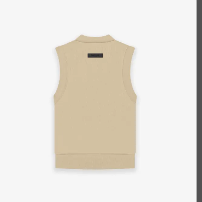 FEAR OF GOD ESSENTIALS FOG LOGO Letter V-neck vest Plum Purple Mist Haze Blue Brown Black Elephant White Lemon Yellow Beach Yellow S-XL