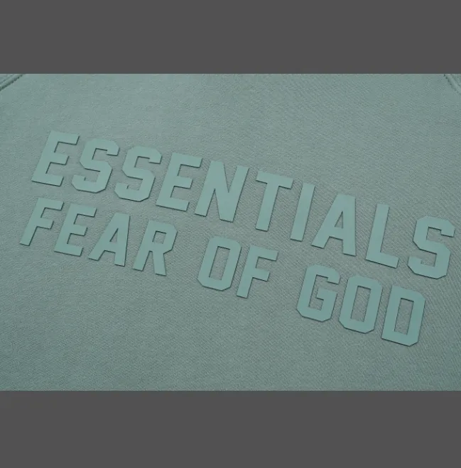 FEAR OF GOD ESSENTIALS FOG LOGO Alphabet Hoodie Plum Purple Mist Haze Blue Brown Black Elephant White Lemon Yellow Beach Yellow S-XL