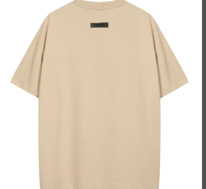 FEAR OF GOD ESSENTIALS FOG LOGO Letter Short sleeved T-shirt Plum Purple Mist Haze Blue Brown Black Elephant White Lemon Yellow Beach Yellow S-XL