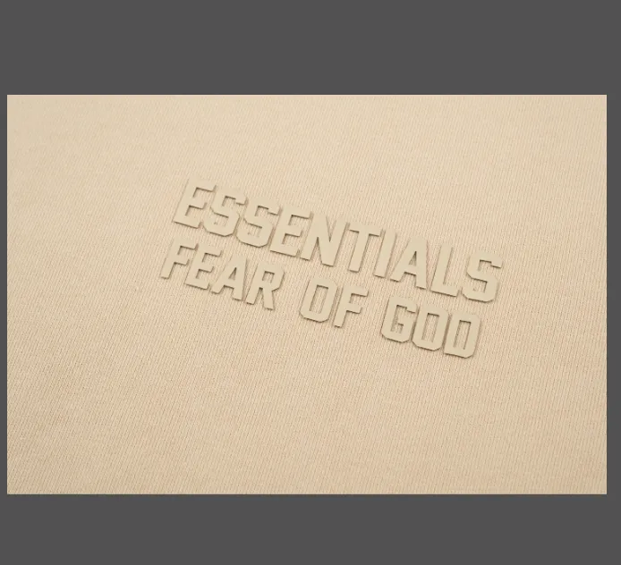 FEAR OF GOD ESSENTIALS FOG LOGO letter raglan sleeve round neck sweatshirt plum purple haze blue brown black elephant white lemon yellow beach yellow S-XL