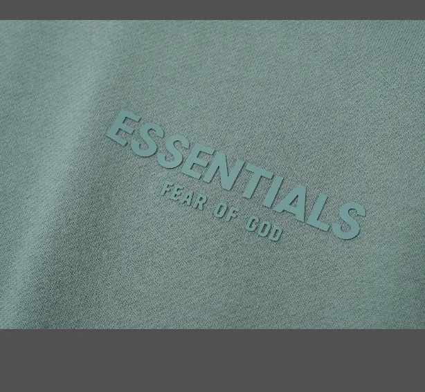 FEAR OF GOD ESSENTIALS FOG LOGO Letter V-neck vest Plum Purple Mist Haze Blue Brown Black Elephant White Lemon Yellow Beach Yellow S-XL