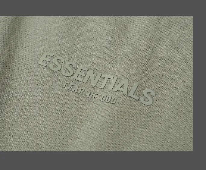 FEAR OF GOD ESSENTIALS FOG LOGO Letter V-neck vest Plum Purple Mist Haze Blue Brown Black Elephant White Lemon Yellow Beach Yellow S-XL