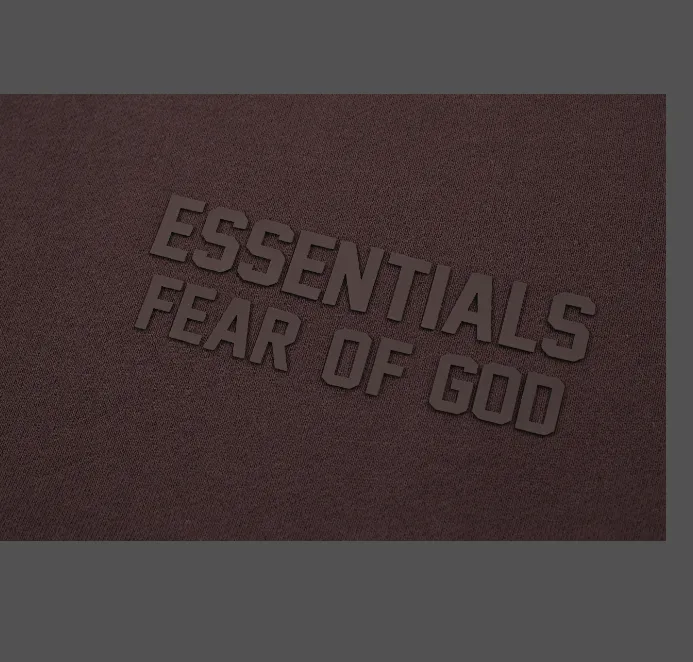 FEAR OF GOD ESSENTIALS FOG LOGO letter raglan sleeve round neck sweatshirt plum purple haze blue brown black elephant white lemon yellow beach yellow S-XL